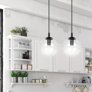 Ceiling Track Lamp Sagan Transparent (2 lights)