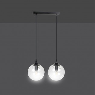 Ceiling Track Lamp Sagan Transparent (2 lights)