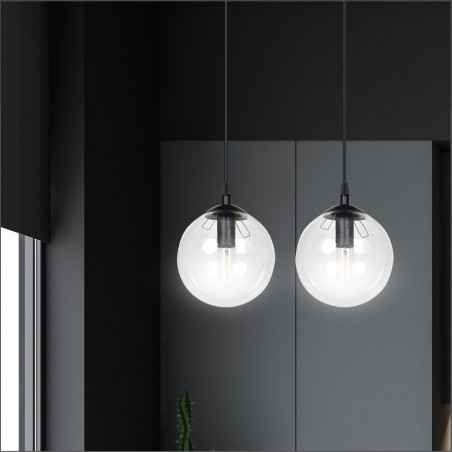 Ceiling Track Lamp Sagan Transparent (2 lights)