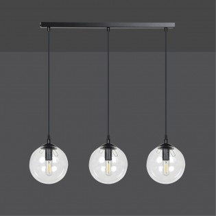 Ceiling Track Lamp Sagan Transparent (3 lights)