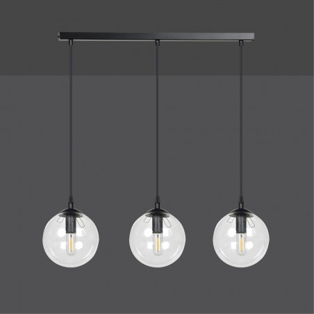 Ceiling Track Lamp Sagan Transparent (3 lights)