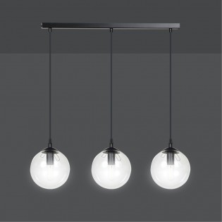 Ceiling Track Lamp Sagan Transparent (3 lights)