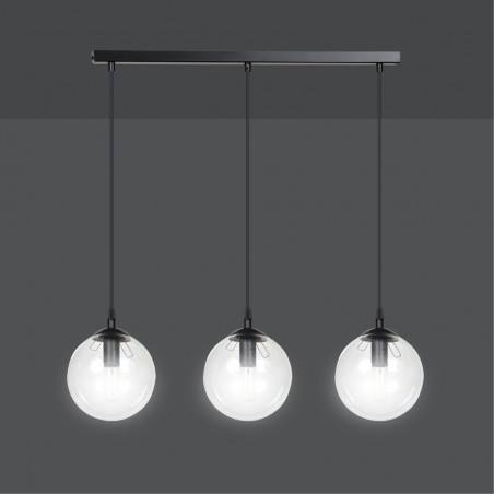 Ceiling Track Lamp Sagan Transparent (3 lights)