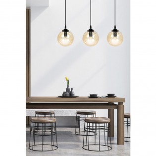 Ceiling Track Lamp Sagan Amber (3 lights)