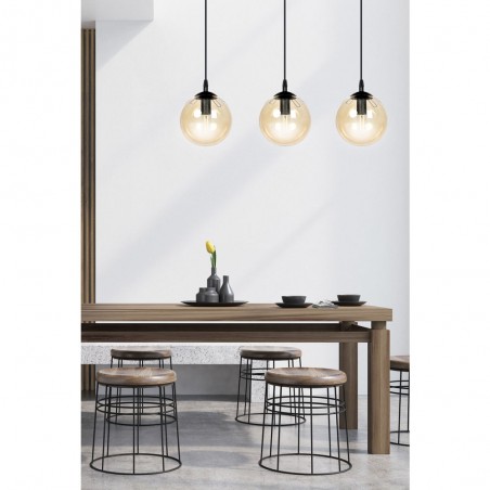 Ceiling Track Lamp Sagan Amber (3 lights)