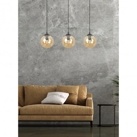 Ceiling Track Lamp Sagan Amber (3 lights)