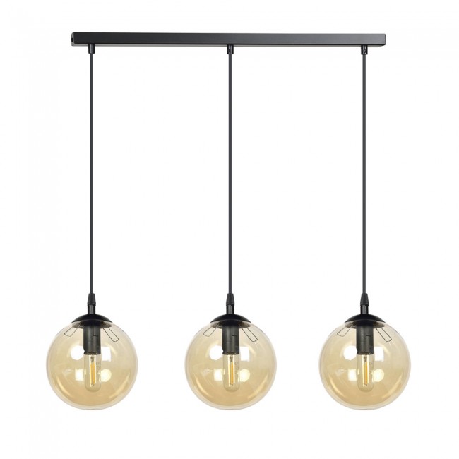 Ceiling Track Lamp Sagan Amber (3 lights)