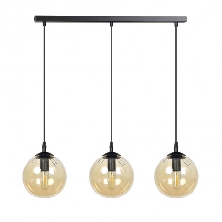 Ceiling Track Lamp Sagan Amber (3 lights)