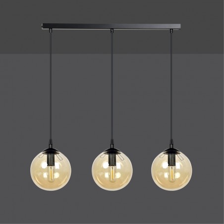 Ceiling Track Lamp Sagan Amber (3 lights)