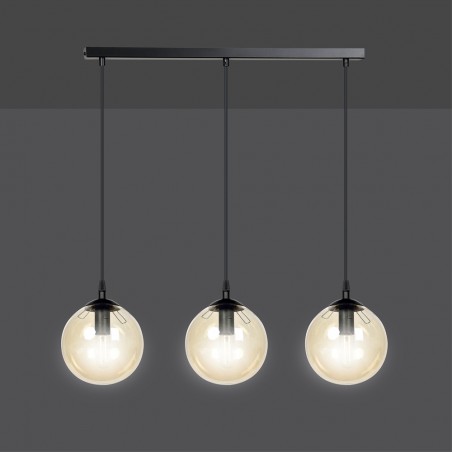 Ceiling Track Lamp Sagan Amber (3 lights)