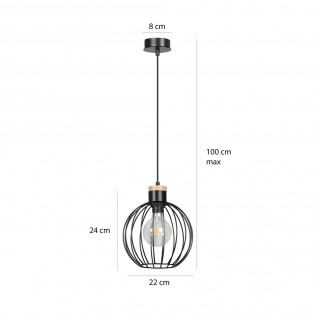 Ceiling Lamp Antilla Black