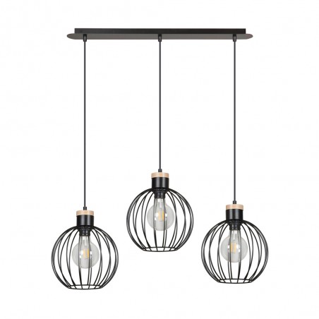 Ceiling Track Lamp Antilla Black (3 lights)