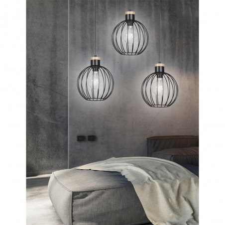 Regleta de techo Antilla Negro (3 luces)