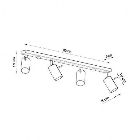 Ceiling track light Ring (4 Lights) II