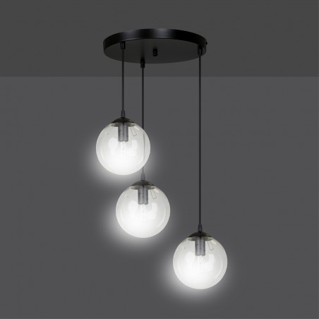 Cluster Pendant Lamp Sagan Transparent (3 lights)