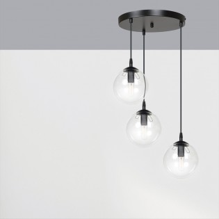 Cluster Pendant Lamp Sagan Transparent (3 lights)