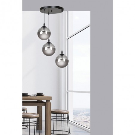 Cluster Pendant Lamp Sagan Graphite (3 lights)