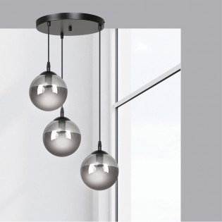 Cluster Pendant Lamp Sagan Graphite (3 lights)