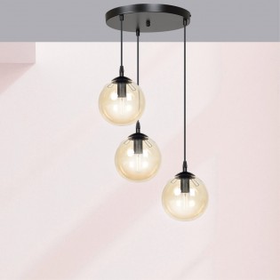 Cluster Pendant Lamp Sagan Amber (3 lights)