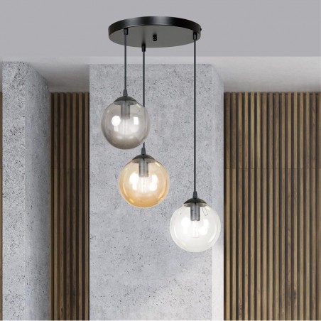 Cluster Pendant Lamp Sagan Mix (3 lights)