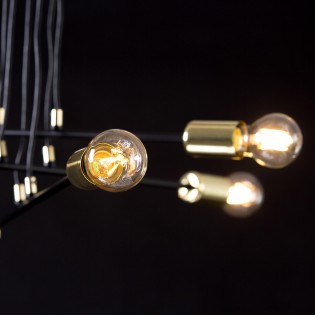 Ceiling Lamp Sives Black (4 lights)
