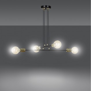Ceiling Lamp Sives Black (4 lights)