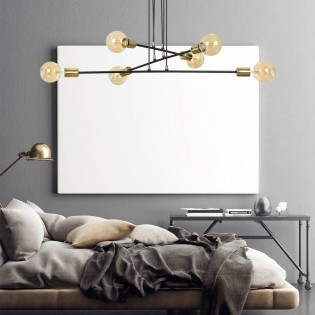 Ceiling Lamp Sives Black (6 lights)