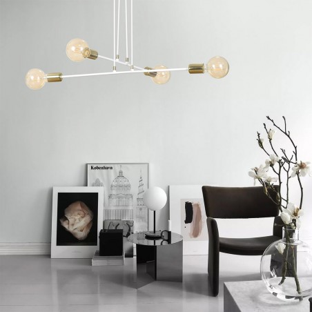 Ceiling Lamp Sives White (4 lights)