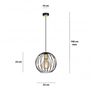 Ceiling Lamp Balora Black