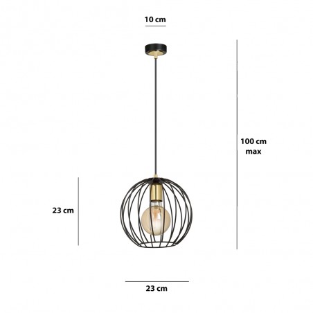 Ceiling Lamp Balora Black
