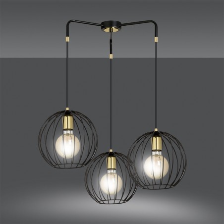 Pendant Lamp Balora Black (3 lights)