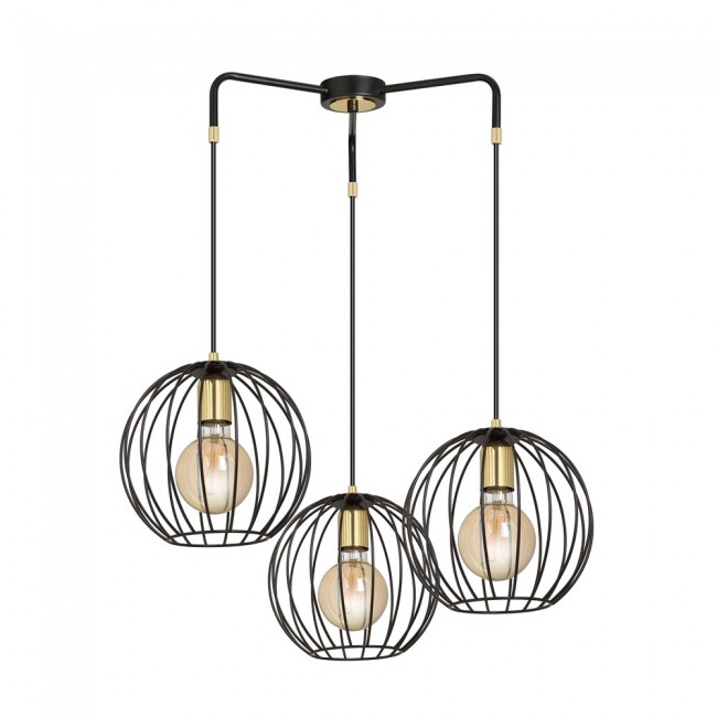 Pendant Lamp Balora Black (3 lights)