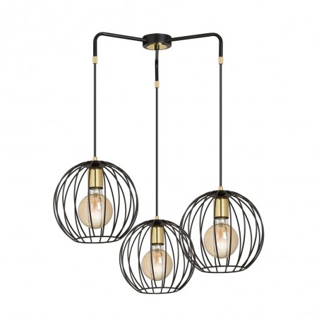 Pendant Lamp Balora Black (3 lights)