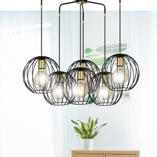 Pendant Lamp Balora Black (6 lights)