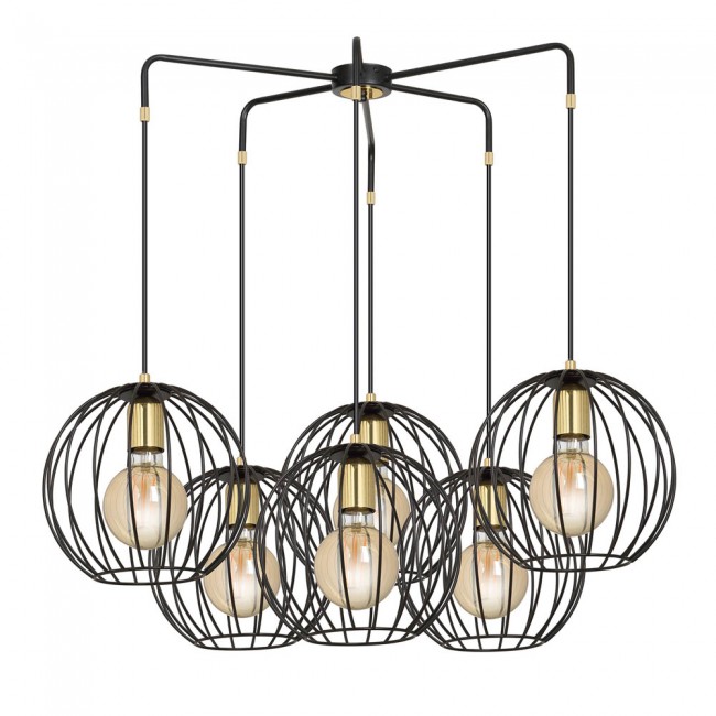 Pendant Lamp Balora Black (6 lights)