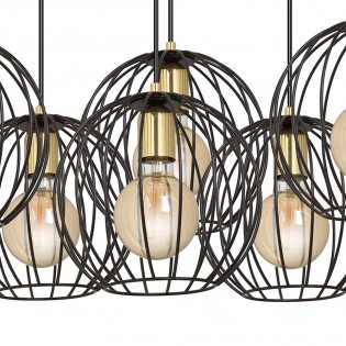 Pendant Lamp Balora Black (6 lights)