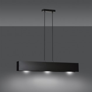 Ceiling Lamp Tarlen Black (3 lights)