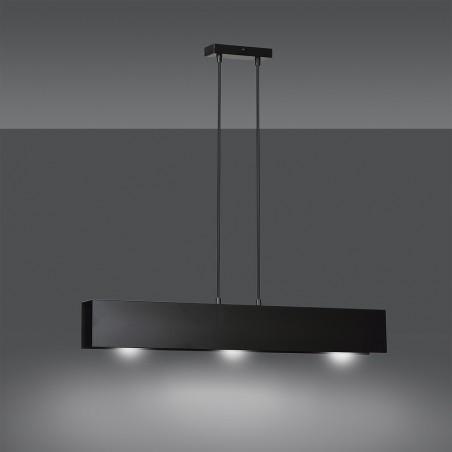 Ceiling Lamp Tarlen Black (3 lights)