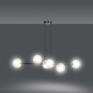 Ceiling Lamp Palma Amber (6 lights)