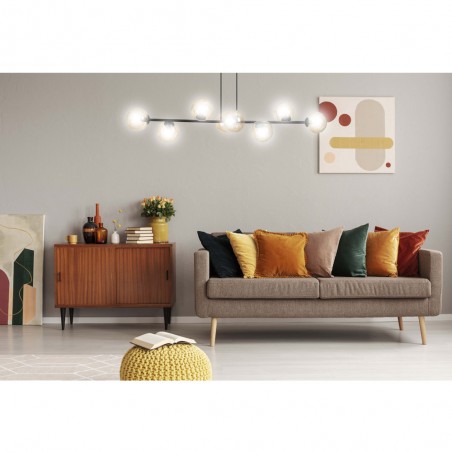 Ceiling Lamp Palma Amber (8 lights)