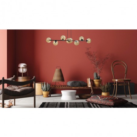 Ceiling Lamp Palma Amber (8 lights)