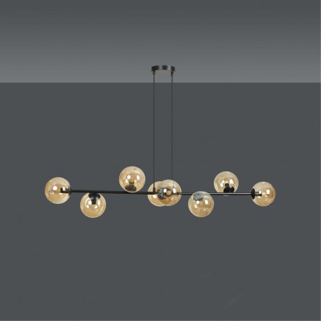 Ceiling Lamp Palma Amber (8 lights)