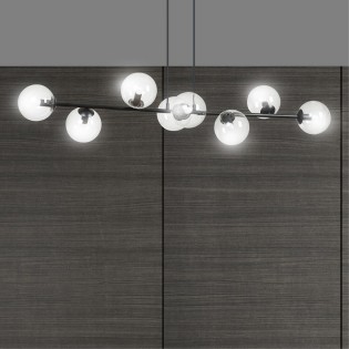 Ceiling Lamp Palma Transparent (8 lights)
