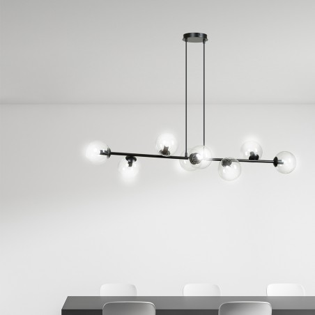 Ceiling Lamp Palma Transparent (8 lights)