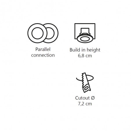 LED Recessed Light Fremont 3-Kit (5,5W)