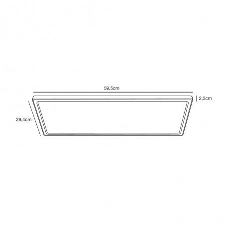 Bathroom's LED Ceiling Flush Light Harlow Step (22W)