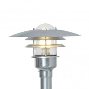 Outdoor Galvanized Bollard Lamp Lonstrup