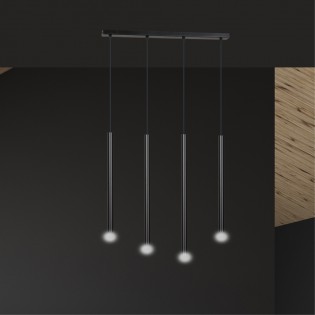 Ceiling Track Lamp Tizo Black (4 lights)