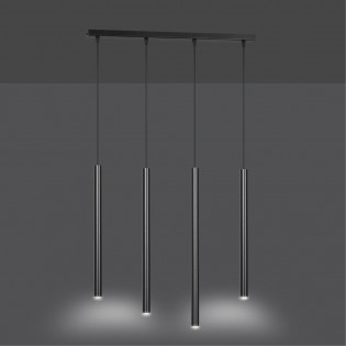 Ceiling Track Lamp Tizo Black (4 lights)