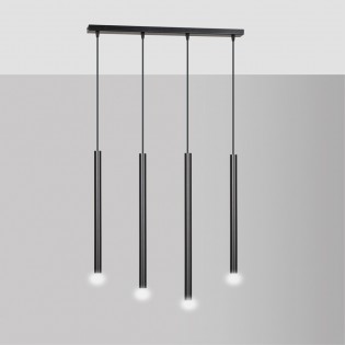 Ceiling Track Lamp Tizo Black (4 lights)